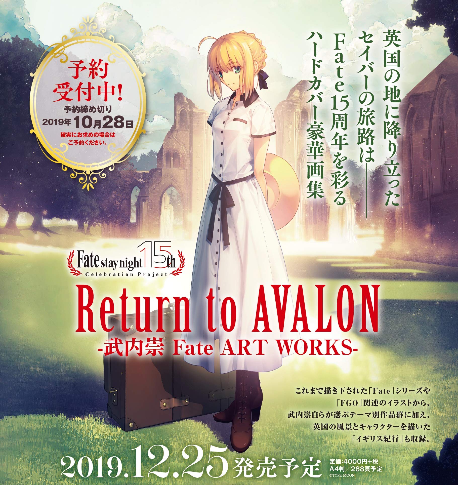 Fate15周年纪念插画集「Return to AVALON -武内崇Fate ART WORKS